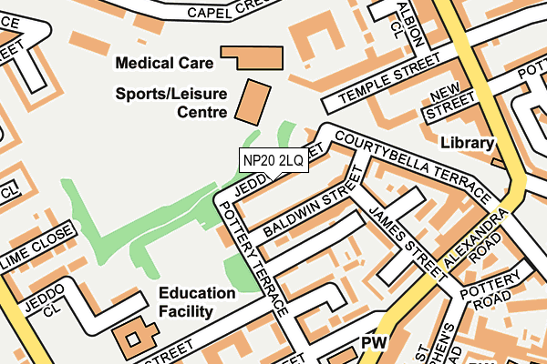 NP20 2LQ map - OS OpenMap – Local (Ordnance Survey) NP20 2LQ map - OS OpenMap – Local (Ordnance Survey)