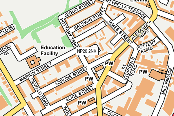 NP20 2NX map - OS OpenMap – Local (Ordnance Survey) NP20 2NX map - OS OpenMap – Local (Ordnance Survey)