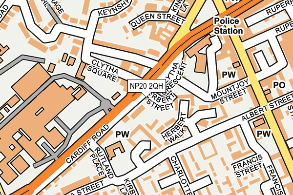 NP20 2QH map - OS OpenMap – Local (Ordnance Survey) NP20 2QH map - OS OpenMap – Local (Ordnance Survey)