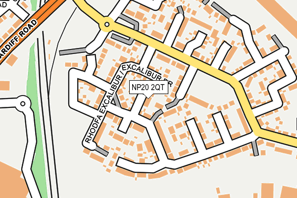 NP20 2QT map - OS OpenMap – Local (Ordnance Survey) NP20 2QT map - OS OpenMap – Local (Ordnance Survey)