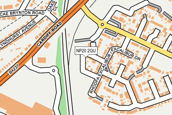 NP20 2QU map - OS OpenMap – Local (Ordnance Survey) NP20 2QU map - OS OpenMap – Local (Ordnance Survey)