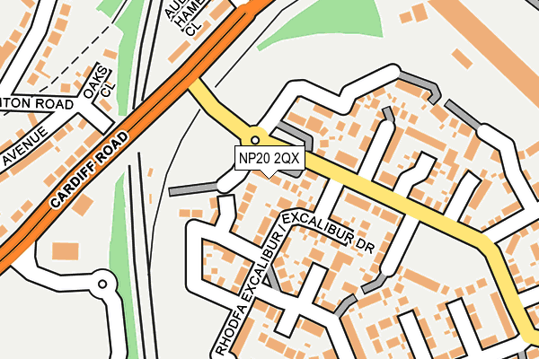 NP20 2QX map - OS OpenMap – Local (Ordnance Survey) NP20 2QX map - OS OpenMap – Local (Ordnance Survey)