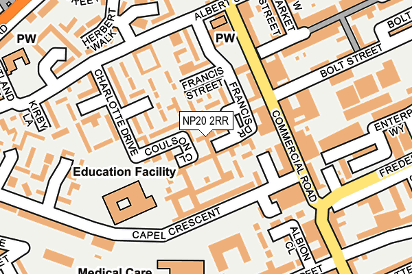 NP20 2RR map - OS OpenMap – Local (Ordnance Survey) NP20 2RR map - OS OpenMap – Local (Ordnance Survey)