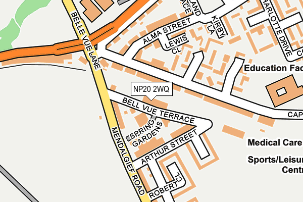NP20 2WQ map - OS OpenMap – Local (Ordnance Survey) NP20 2WQ map - OS OpenMap – Local (Ordnance Survey)