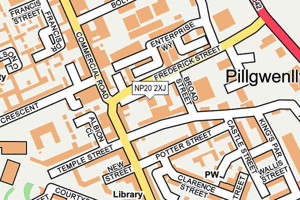 NP20 2XJ map - OS OpenMap – Local (Ordnance Survey) NP20 2XJ map - OS OpenMap – Local (Ordnance Survey)