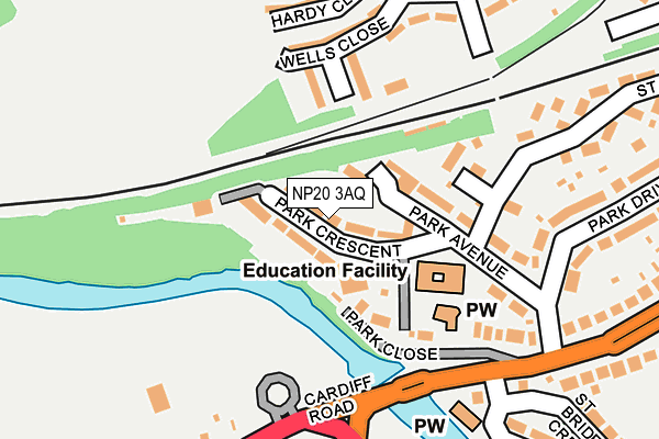 NP20 3AQ map - OS OpenMap – Local (Ordnance Survey) NP20 3AQ map - OS OpenMap – Local (Ordnance Survey)