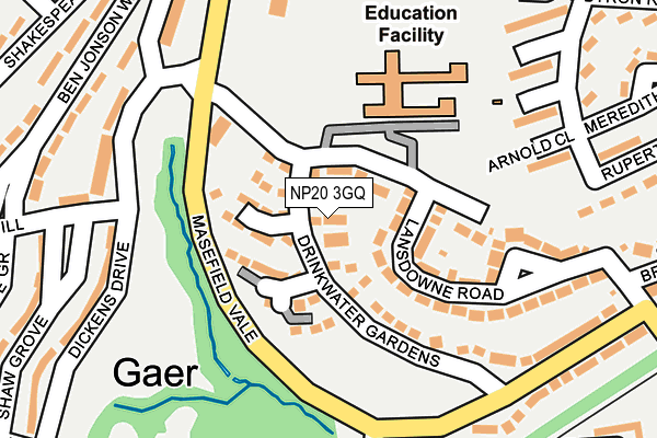NP20 3GQ map - OS OpenMap – Local (Ordnance Survey)