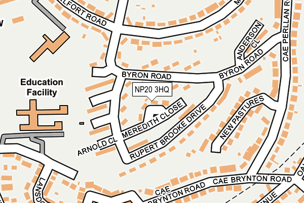 NP20 3HQ map - OS OpenMap – Local (Ordnance Survey) NP20 3HQ map - OS OpenMap – Local (Ordnance Survey)