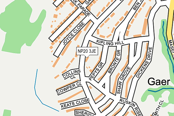 NP20 3JE map - OS OpenMap – Local (Ordnance Survey) NP20 3JE map - OS OpenMap – Local (Ordnance Survey)