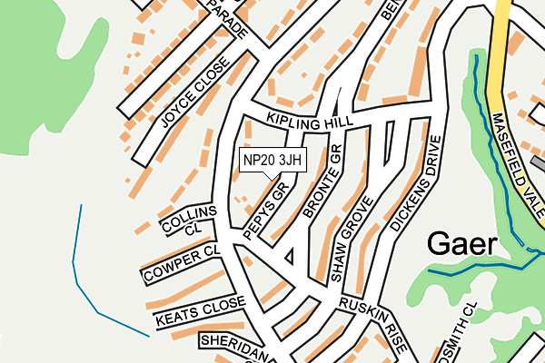 NP20 3JH map - OS OpenMap – Local (Ordnance Survey) NP20 3JH map - OS OpenMap – Local (Ordnance Survey)