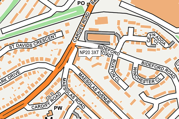 NP20 3XT map - OS OpenMap – Local (Ordnance Survey) NP20 3XT map - OS OpenMap – Local (Ordnance Survey)