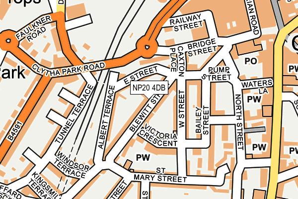NP20 4DB map - OS OpenMap – Local (Ordnance Survey) NP20 4DB map - OS OpenMap – Local (Ordnance Survey)