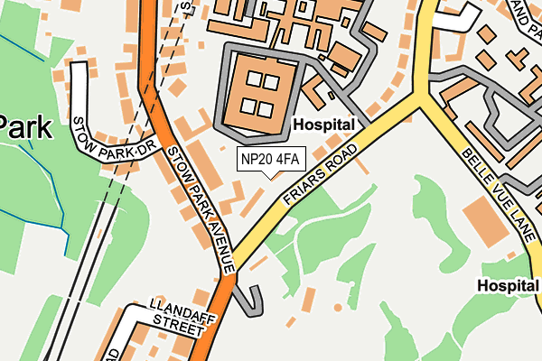 NP20 4FA map - OS OpenMap – Local (Ordnance Survey) NP20 4FA map - OS OpenMap – Local (Ordnance Survey)
