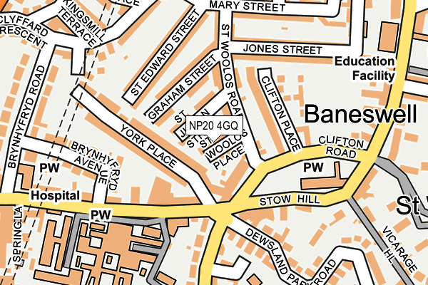 NP20 4GQ map - OS OpenMap – Local (Ordnance Survey) NP20 4GQ map - OS OpenMap – Local (Ordnance Survey)