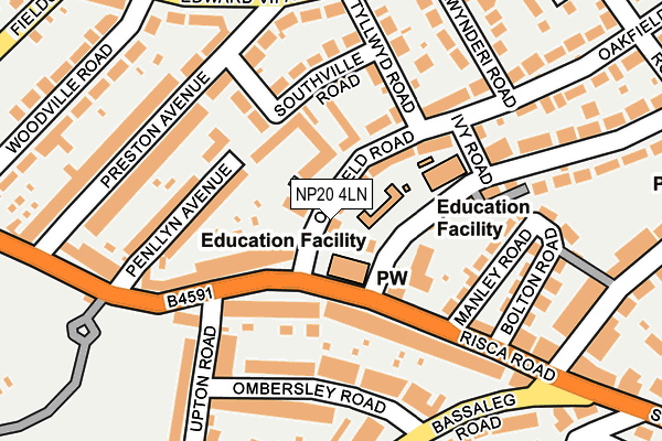 NP20 4LN map - OS OpenMap – Local (Ordnance Survey) NP20 4LN map - OS OpenMap – Local (Ordnance Survey)