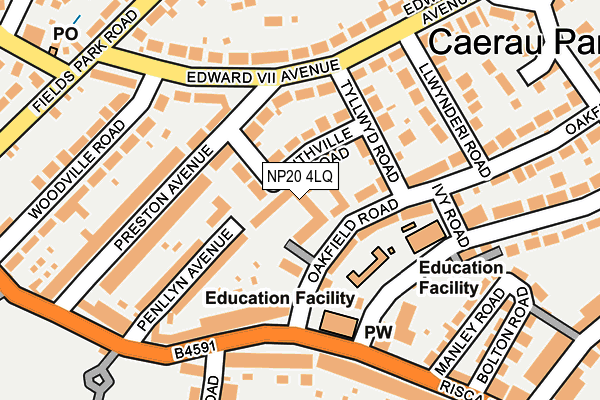 NP20 4LQ map - OS OpenMap – Local (Ordnance Survey) NP20 4LQ map - OS OpenMap – Local (Ordnance Survey)