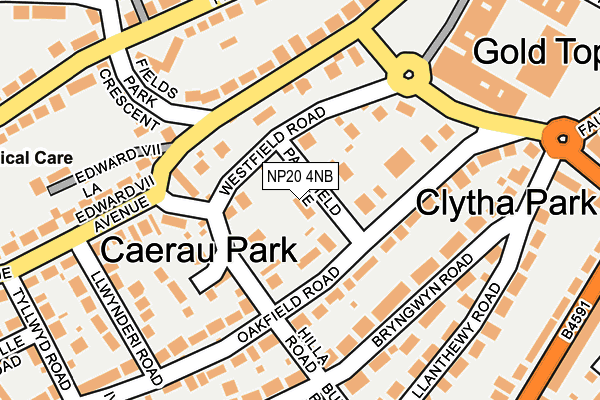 NP20 4NB map - OS OpenMap – Local (Ordnance Survey) NP20 4NB map - OS OpenMap – Local (Ordnance Survey)