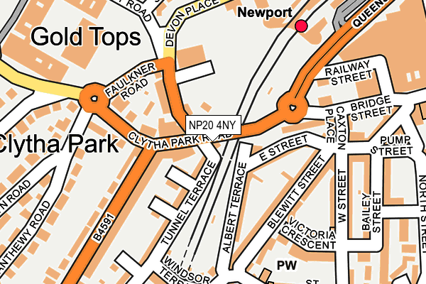 NP20 4NY map - OS OpenMap – Local (Ordnance Survey) NP20 4NY map - OS OpenMap – Local (Ordnance Survey)