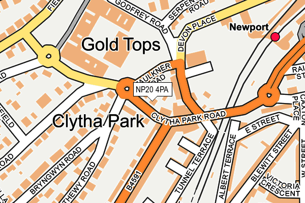 NP20 4PA map - OS OpenMap – Local (Ordnance Survey) NP20 4PA map - OS OpenMap – Local (Ordnance Survey)