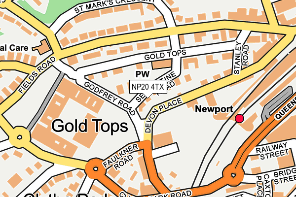 NP20 4TX map - OS OpenMap – Local (Ordnance Survey) NP20 4TX map - OS OpenMap – Local (Ordnance Survey)