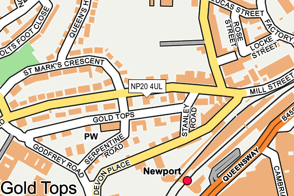 NP20 4UL map - OS OpenMap – Local (Ordnance Survey) NP20 4UL map - OS OpenMap – Local (Ordnance Survey)