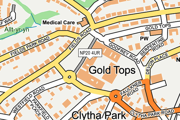 NP20 4UR map - OS OpenMap – Local (Ordnance Survey) NP20 4UR map - OS OpenMap – Local (Ordnance Survey)