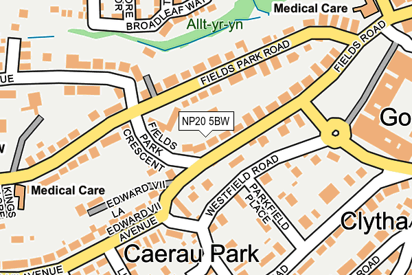 NP20 5BW map - OS OpenMap – Local (Ordnance Survey) NP20 5BW map - OS OpenMap – Local (Ordnance Survey)