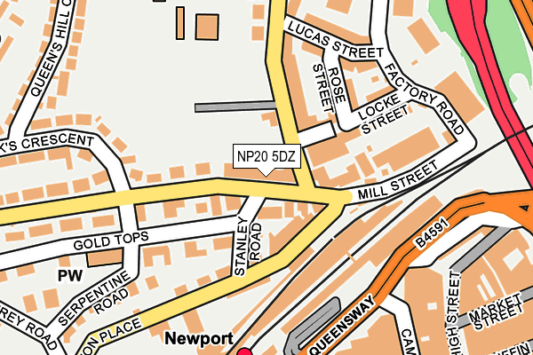 NP20 5DZ map - OS OpenMap – Local (Ordnance Survey) NP20 5DZ map - OS OpenMap – Local (Ordnance Survey)