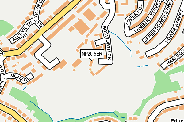 NP20 5ER map - OS OpenMap – Local (Ordnance Survey) NP20 5ER map - OS OpenMap – Local (Ordnance Survey)
