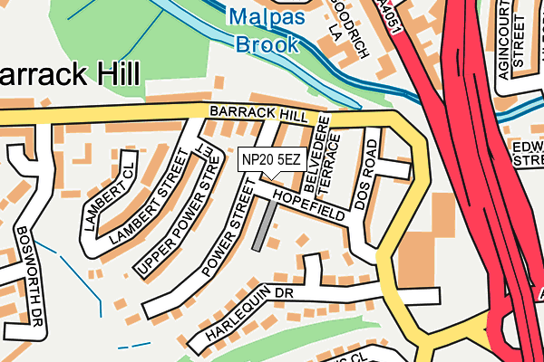 NP20 5EZ map - OS OpenMap – Local (Ordnance Survey) NP20 5EZ map - OS OpenMap – Local (Ordnance Survey)