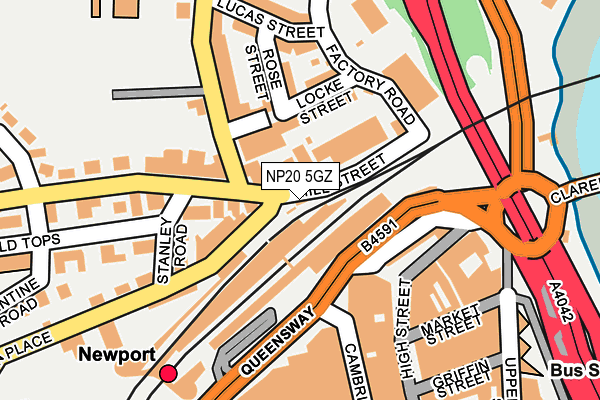 NP20 5GZ map - OS OpenMap – Local (Ordnance Survey) NP20 5GZ map - OS OpenMap – Local (Ordnance Survey)