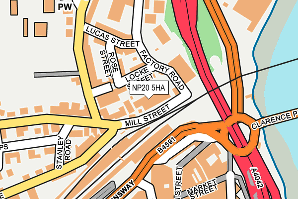 NP20 5HA map - OS OpenMap – Local (Ordnance Survey) NP20 5HA map - OS OpenMap – Local (Ordnance Survey)