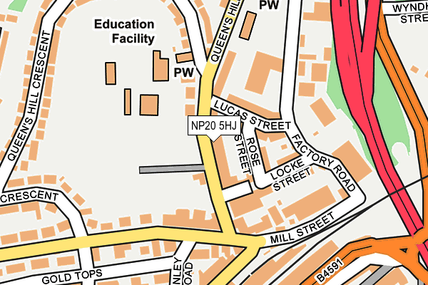NP20 5HJ map - OS OpenMap – Local (Ordnance Survey) NP20 5HJ map - OS OpenMap – Local (Ordnance Survey)