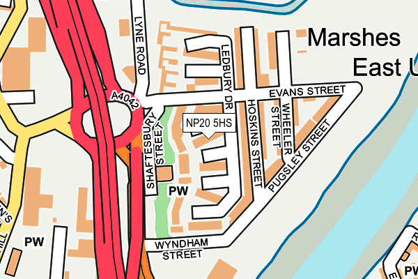 NP20 5HS map - OS OpenMap – Local (Ordnance Survey) NP20 5HS map - OS OpenMap – Local (Ordnance Survey)