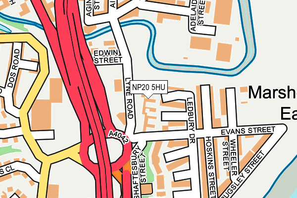 NP20 5HU map - OS OpenMap – Local (Ordnance Survey) NP20 5HU map - OS OpenMap – Local (Ordnance Survey)