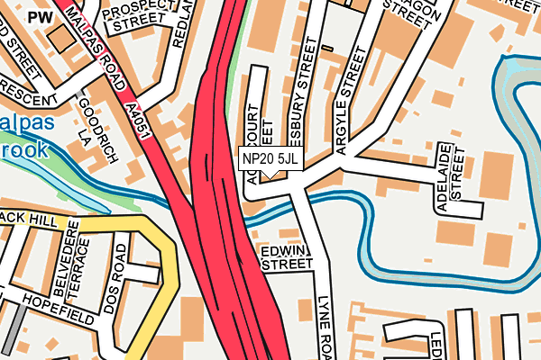 NP20 5JL map - OS OpenMap – Local (Ordnance Survey) NP20 5JL map - OS OpenMap – Local (Ordnance Survey)
