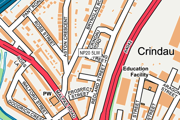 NP20 5LW map - OS OpenMap – Local (Ordnance Survey) NP20 5LW map - OS OpenMap – Local (Ordnance Survey)