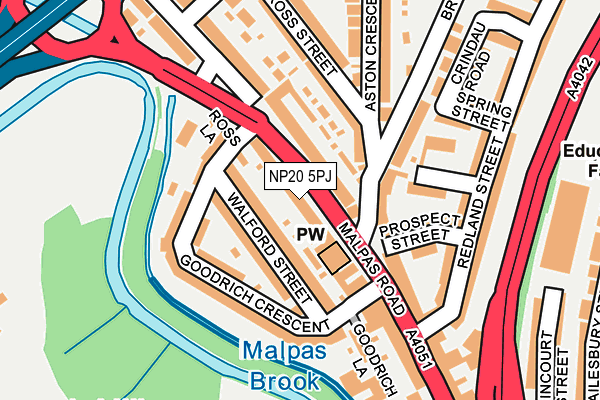 NP20 5PJ map - OS OpenMap – Local (Ordnance Survey) NP20 5PJ map - OS OpenMap – Local (Ordnance Survey)