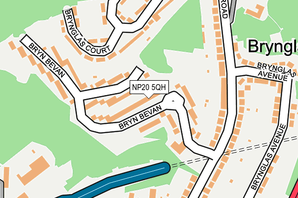 NP20 5QH map - OS OpenMap – Local (Ordnance Survey) NP20 5QH map - OS OpenMap – Local (Ordnance Survey)