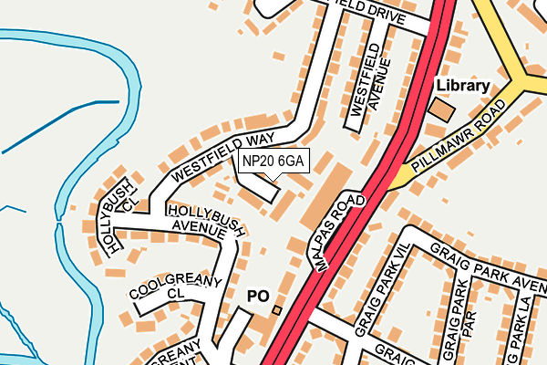 NP20 6GA map - OS OpenMap – Local (Ordnance Survey) NP20 6GA map - OS OpenMap – Local (Ordnance Survey)