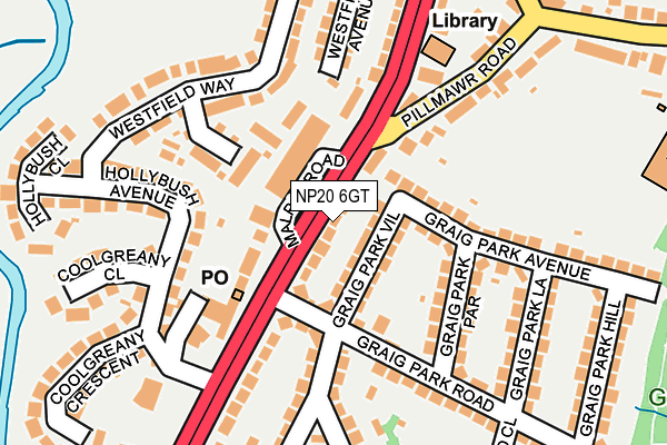 NP20 6GT map - OS OpenMap – Local (Ordnance Survey) NP20 6GT map - OS OpenMap – Local (Ordnance Survey)