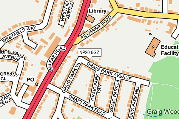 NP20 6GZ map - OS OpenMap – Local (Ordnance Survey) NP20 6GZ map - OS OpenMap – Local (Ordnance Survey)