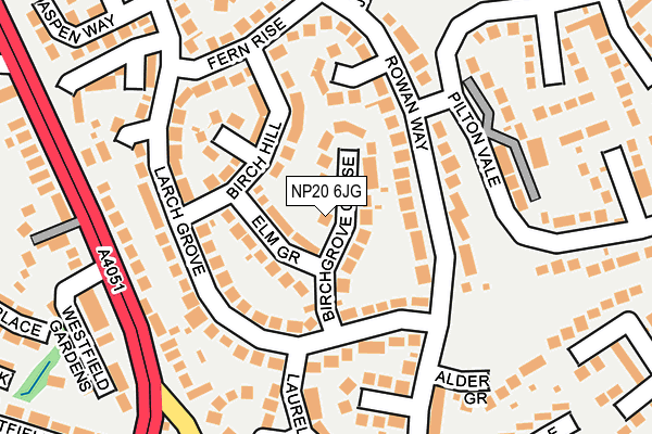 NP20 6JG map - OS OpenMap – Local (Ordnance Survey) NP20 6JG map - OS OpenMap – Local (Ordnance Survey)