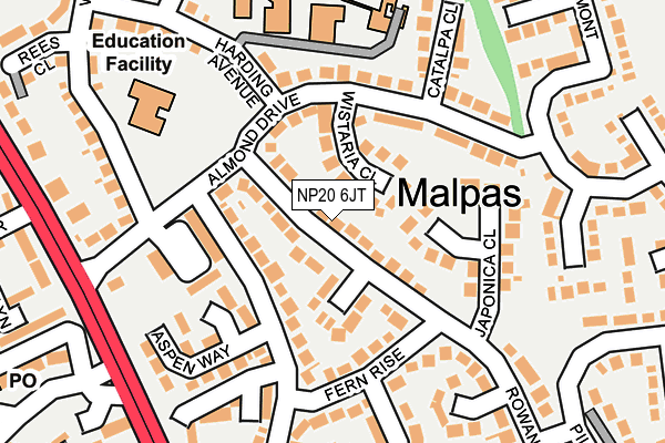 NP20 6JT map - OS OpenMap – Local (Ordnance Survey) NP20 6JT map - OS OpenMap – Local (Ordnance Survey)