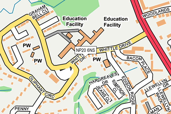 NP20 6NS map - OS OpenMap – Local (Ordnance Survey) NP20 6NS map - OS OpenMap – Local (Ordnance Survey)