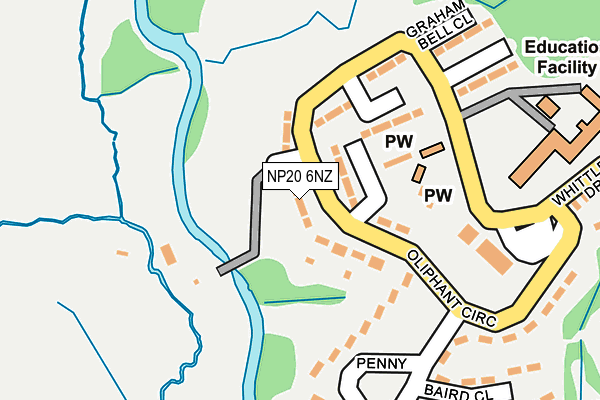 NP20 6NZ map - OS OpenMap – Local (Ordnance Survey) NP20 6NZ map - OS OpenMap – Local (Ordnance Survey)