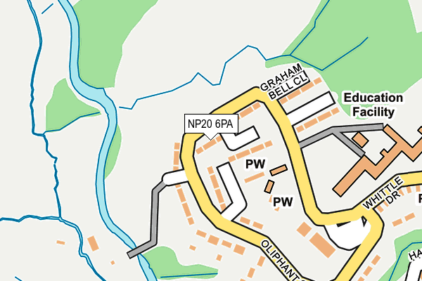 NP20 6PA map - OS OpenMap – Local (Ordnance Survey) NP20 6PA map - OS OpenMap – Local (Ordnance Survey)