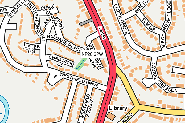 NP20 6PW map - OS OpenMap – Local (Ordnance Survey) NP20 6PW map - OS OpenMap – Local (Ordnance Survey)
