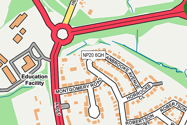 NP20 6QH map - OS OpenMap – Local (Ordnance Survey) NP20 6QH map - OS OpenMap – Local (Ordnance Survey)