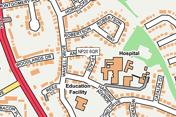 NP20 6QR map - OS OpenMap – Local (Ordnance Survey) NP20 6QR map - OS OpenMap – Local (Ordnance Survey)